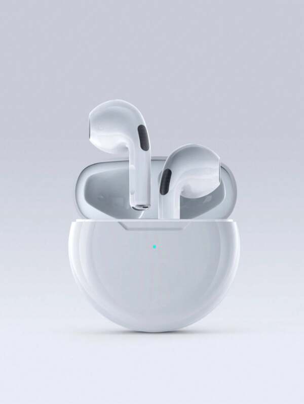真無線耳機 - 相容 Apple 與 Android，內建麥克風，防汗，電池續航力可達 24 小時 - 白色，耳機 > 無線耳機，Airbud's，耳機，耳罩式耳機