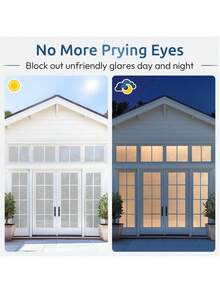 Office Window Privacy Film 100% UV Protection Frosted Glass Window Sticker Static Cling Heat Insulation UV Protection Door Sticker Suitable For Home Bathroom Removable Indoor Sticker Day And Night Use - Privacy Membrane - View 6