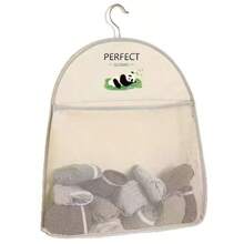 1pc Panda Theme Nylon Hanging Storage Bag, For Underwear And Socks, Breathable Mesh, Can Be Hung On Wall Or Door, Multi-Compartment Design, Suitable For Bedroom, Bathroom And Kitchen, Portable Wardrobe,Bedroom Room Decor,Back To School - Multicolor - View 7