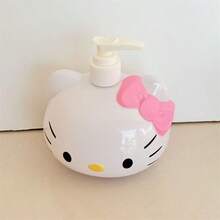 Sanrio 1/Pc Cute Cartoon Hello Kitty Liquid Dispenser Bottle, Cat-Shaped Dispenser Bottle, Hand Soap Storage Bottle, Press-Type Hand Soap Dispenser, Bathroom Accessories, Birthday Gift, Travel Accessories, Graduation Season, Back To School, Wedding, Restaurant - Multicolor - View 7