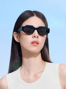 CAMEL CROWN Kacamata Fashion untuk Aktivitas Luar Ruangan, Kacamata Fashion Polarized Gaya Retro dengan Perlindungan UV - Hitam Mengkilap dan Abu-abu - View 3