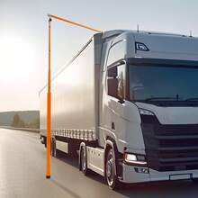 3.71-20ft Extendable Telescopic Vehicle Height Measuring Stick Portable Height Gauge For Transporter Caravan RV Truck Trailer Tunnel Bridge  Measurement Rod - Orange - 查看 1