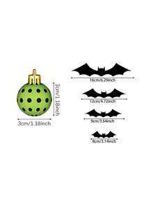 40pcs/Set 2D Flat Halloween Hanging Decorations, Black Bat, Skull, Spider, Black Cat Striped Pattern Halloween Tree Hanging Decor, Indoor Home Party Window Fireplace Decoration Supplies - A - View 4