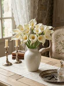 White Flowers With Yellow Stamens