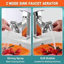 1080° Swivel Faucet Extender, 2 Way Splash Proof Tap Aerator For Kitchen Sink Bathroom, Portable Camping Essential - 1pc - View 3
