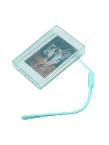 1 Pieza Caja de Almacenamiento Mini de 3 Pulgadas para Fotos, Estuche Mini para Fotos con Brillo y Cuerda para la Mano para Fotos de Cámara Instantánea (Brillo Transparente) - Organizador de Viaje Creativo para Fotos, Almacenamiento Mini de Fotos, Diseño Elegante - Multicolor - Ver 10