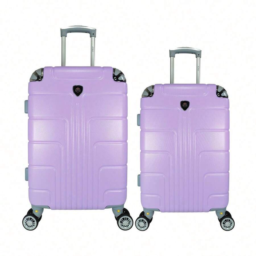 2-Piece Hard-Shell Suitcase Set, 20 And 18 Inches, Hand Luggage, 10KG And 8KG, Lightweight PC+ABS Material, 360° Detachable Wheels With Integrated Lock - Army Green - View 1