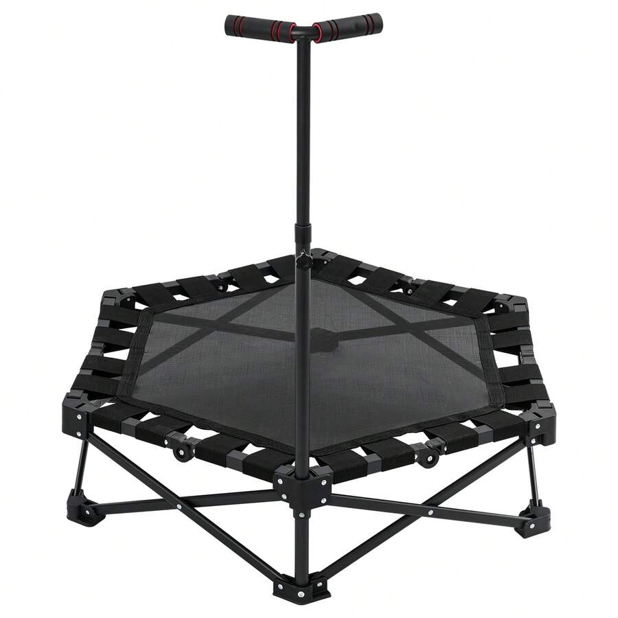 Cama elástica plegable, cama elástica con asas ajustables, cama elástica plegable - Negro - Ver 1