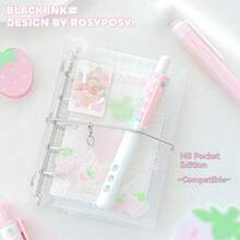 Rosyposy 4支馬卡龍色短款凝膠筆，創意減壓旋轉陀螺頂端圓珠筆，時尚文具，適合學生與上班族 - 套裝 - 查看 11
