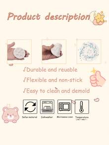 1/4Pcs Maple Leaf Silicone Fondant Mold Set, Nonstick Gummy & Chocolate Molds, Easy-Release Craft Tool For Cake Decorating, Polymer Clay, Candy Making & DIY Crafts (Reusable) - Beige - View 8