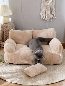 All Seasons Universal Pet Cat Sofa Removable And Washable Pet Bed Dog Bed Cat Bed Cat Supplies Dog Bed - Brown - View 3