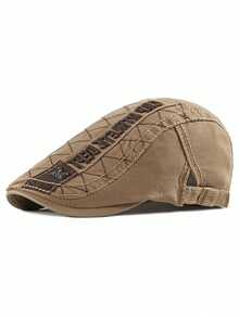 British Vintage Beret Men's Casual Baseball Cap Newsboy Cap With Embroidered Patch - BLACKVEIL - View 9