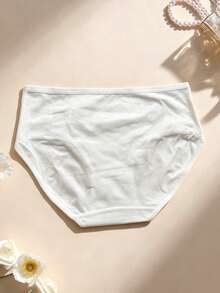 5pcs/Set Celana Dalam Wanita Katun Lembut dengan Hiasan Pita Manis, Warna Polos, Pinggang Rendah, Nyaman dan Bernapas untuk Sehari-hari - MultiWarna - View 9