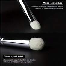 3/6 Pcs Professional Dry Brush Set, Wooden Handle Design, Suitable For Miniature Models, Acrylic, Watercolor And Oil Paints, Ideal For Advanced Desktop Model Makers. Back To School, Art Supplies. (Some Brushes May Have Printed Marks, Which Is An Unavoidable Part Of The Manufacturing Process And Does Not Affect The Use Of The Brushes) - Sets - View 6