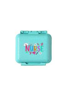 Mini 6-Compartment Portable Pill Box, Medicine Storage Box, Travel Pill Box, Printed With "My Pill Box" And Pill Pattern, 6-Compartment Small Pill Box, Sealed Pill Packaging Storage Box, 6-Day Weekly Pill Storage Box, Travel Essential Pill Box, Daily Vitamin Pill Box, Pocket Pill Box Storage Box, Exquisite Storage Box, Home Essential, Travel Essential - Multicolor - View 12