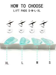 FAMOREYA 8-Piece/4-Size Lash Lift Pads,Self Adhesive Eyelash Lift Pad, , Soft And Skin Friendly, Suitable For DIY Eyelash Curling Tools Of All Eye Types, Reusable Eyelash Curling Tool,Makeup Tools,No Glue Needed, Lash Perm Shields - Mint Green - View 4