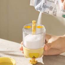 1pc Bear Shaped Quantitative Spice Jar Moisture Proof Sealed Seasoning Container Household Salt Sugar Storage Bottle Cute Kitchen Condiment Can Practical Cooking Gadget For Daily Kitchen Prep Housewarming Holiday Gift For Home Cooks - Multicolor - View 8