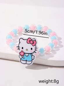 1 buah Gelang Manik-Manik Kucing Lucu Sanrio, Cocok untuk Pesta Liburan, Sekolah, Hadiah Ulang Tahun untuk Anak Perempuan - MultiWarna - View 4