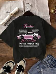 - Weihnachts-T-Shirt für Damen mit Auto-Print für alle Jahreszeiten - Trendartikel - Weiss - Übersicht 7