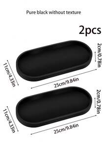 Juego de Bandejas de Silicona - 1/2 Piezas (11.8" & 9.8") Bandeja de Tocador Grande Resistente a Roturas y al Calor con Diseño de Mármol Blanco para Encimera de Baño, Encimera de Cocina, Inodoro, Dormitorio, para Jabón, Perfume, Etc. - multicolor - Ver 14