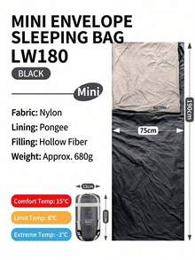 This Comfortable, Lightweight, And Portable Zippered Sleeping Bag Is Foldable And Easy To Carry; It Is Essential Camping Gear For Backpackers And Hiking Enthusiasts, Perfect For Outdoor Activities In Summer. - Multicolor - View 16