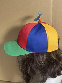 2pcs Propeller Baseball Cap, Outdoor Adjustable Sun Protection Casual Hat, Suitable For Spring And Autumn Travel, Beach, Party - Multicolor - View 4
