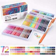 Languo 144 Colors Planner Pens 90/72/54/36 Colors Gift Box Packaging & 6 Color Themes (15 Options), 0.027in Tip Click Gel Pens, B, First Day Of School - Multicolor - View 31