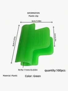 100 piezas de clips de jardín multifuncionales grandes, material de plástico PC reforzado y duradero, adecuados para fijar y apoyar, herramienta de jardinería esencial, accesorios para estructuras de jardín | Clips de malla funcionales, utilizados para fijar clips de jardín - aleatorio - Ver 11