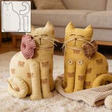 1pc Cute Cat Sewing Pattern Embroidery & Sewing Template - Durable Patchwork Tool, PET Template Precise Cutting Tool, Suitable For Beginner Sewing Patterns, Suitable For Positioning And Tracing Sewing Templates, Handmade Craft Cutting Tool - Classic - View 4