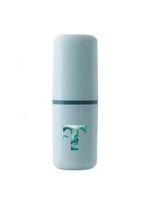 Cartoon Ocean Letter Series Toothbrush Holder Case Bathroom Accessories Outdoor Travel Toothbrush Toothpaste Storage Box Letter Series Printed Dust-Proof Storage Box Travel Essential Back To School Supplies Vacation Camping Essential Vacation Mini Summer, Back To School Season, School Opening Gift, Travel Essential, Travel Must-Have - Multicolor - View 18