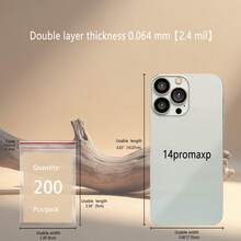 XZV 100个1英寸至12英寸塑料可重复密封袋,可重复使用拉链袋,厚度0.064毫米/2.4密耳,透明珠宝包装袋,周年纪念生日礼物袋,多用途工具配件袋,节日礼物包装袋,塑料真空袋,透明自粘袋,服装配件收纳盒,适用于运输、旅行、存储、包装、礼品、生日、周年纪念、婚礼等场合。 - 100只 - 查看 26