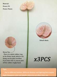 10/5件裝人造紅色棕櫚百合（粉色）火烈鳥花苞葉尾花，仿真植物，適用於婚禮、辦公室、派對、酒店、居家桌面裝飾，適合房間裝飾、餐桌裝飾、家居裝飾、桌面裝飾、季節性裝飾 - 粉色 - 查看 13