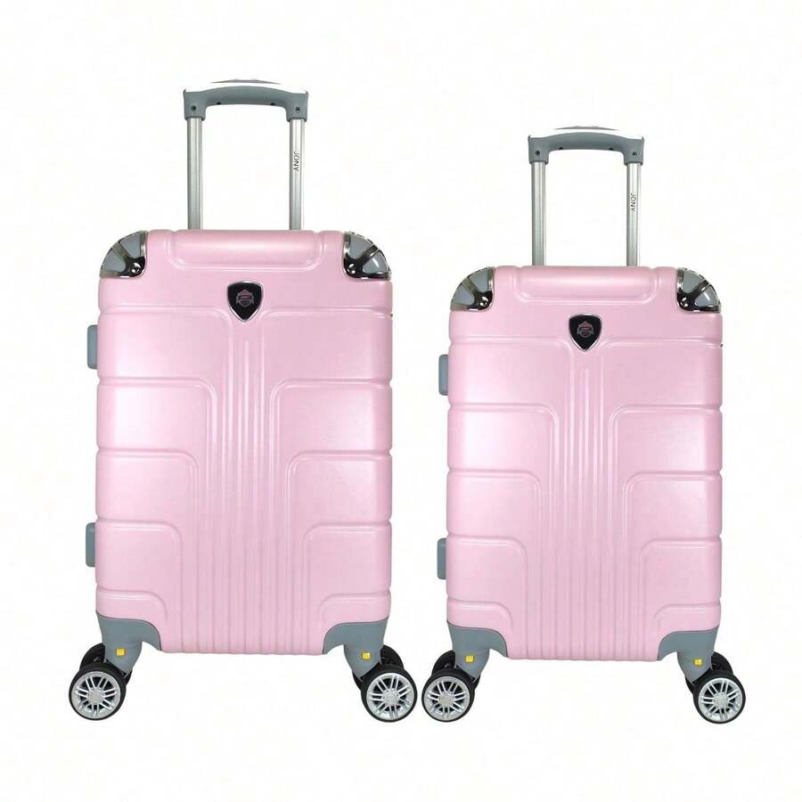2-Piece Hard-Shell Suitcase Set, 20 And 18 Inches, Hand Luggage, 10KG And 8KG, Lightweight PC+ABS Material, 360° Detachable Wheels With Integrated Lock - Blue - View 1