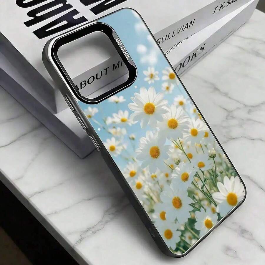 Little Daisy Phone Case For 17, 16, 15, 14, 13, 12, 11 Plus, Pro, XS, Colorful Silver Case. - Aneka warna 1 - View 1