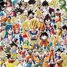 Pegatinas impermeables: Kakarot, Bulma, Maestro Roshi para coleccionistas de anime adolescentes, collage de diario, DIY de escritorio, equipaje, teléfonos, patinetas, tazas, auriculares, piezas de bicicleta, regalos de cumpleaños, rellenos de fiesta de anime y suministros decorativos. - Multicolor - Ver 12