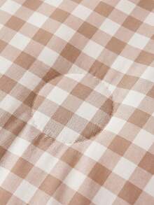 1pc Light Beige Fresh And Cute Striped Summer Quilt (1 Summer Quilt), Rural Vintage Daily Classic, Synthetic Fiber Polyester Comfortable And Breathable Suitable For All Seasons, Applicable For Bedroom Settings, Home Decoration, Ideal Gift Choice - Multicolor - View 7