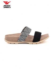 JOMIX Women's Summer Sandals & Mules, Decorated Casual Shoes With Padded Insole And Shock-Absorbing Sole - Black - View 4