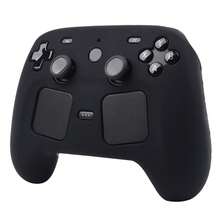 Funda de piel antideslizante extra gruesa compatible con el mando Steam 2, protector de mando RALAN 1 + 2 tapas de agarre personalizadas para el pulgar - Ver 10