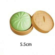 1 pieza Juguete antiestrés de dumpling colorido, diseño de comida realista, juguete de alivio de presión para manos y escritorio, adecuado para alivio de la ansiedad, relajación en la oficina y decoración del hogar, mejor regalo para familia y amigos (color aleatorio) - Multicolor - Ver 11