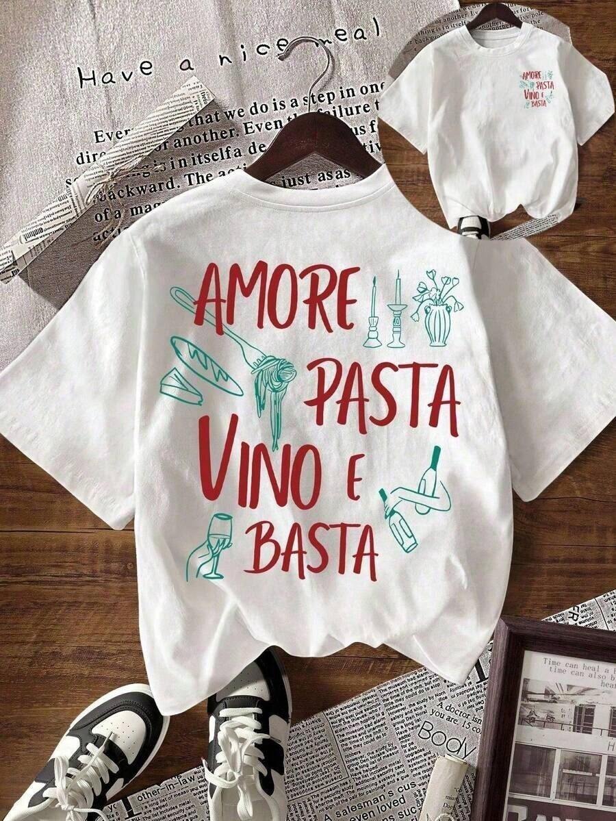 Camisetas casuales unisex de manga corta con estampado de eslogan para mujer, verano, Navidad - Blanco 3 - Ver 1
