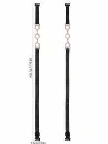 1/2 Pair Women's Rhinestone Bra Straps, Sparkling Adjustable Shoulder Straps, Lingerie Accessories, Suitable For Wedding Dress, Evening Gown, Backless Outfit, Prom, Party - Multicolor - View 6