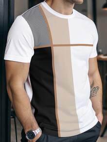 Manfinity Homme Men's Casual Short Sleeve Button-Down Shirt With Half Wallet - Green - View 12