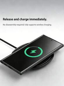 VRNOEI 奢華磁吸無線充電手機殼，相容 iPhone 16 14 13 12 11 15 17 18 Pro Max，天鵝絨材質，相容 iPhone 17 AIR 14 15 16 Plus，手機殼配件，相容 Galaxy S26 S24 S23 S22 S21 S25 Ultra Plus，磁吸無線充電保護殼 - 遠峰藍 - 查看 11
