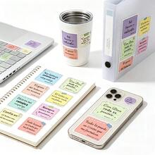 1 Roll 500pcs Spanish Bible Verse Stickers / Colorful Sticky Note Style Inspirational Quotes Labels / Spanish Christian Scripture Planner Decoration Stickers / Notebook Water Bottle Gift Box Packaging Seal Stickers / Religious Faith Encouragement Text Stickers / Multi-Color Sticky Note Style Motivational Text Stickers / Spanish Christian Prayer Planner DIY Decoration Stickers - Poster Stickers (500 Stickers) - View 1