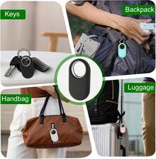 RSH 4pcs Smart Tracker Air Tracker Smart Tag Luggage Locator, Anti-Loss Item Tracker, Suitable For Keys, Wallet, Backpack, Travel Bag, Item Finder, Compatible With Apple Find My App - Multicolor - View 10