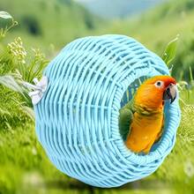 1 Rattan-Style Hangable Outdoor, Garden, Indoor Birdhouse, Available In Three Colors, Suitable For Sparrows, Cockatiels, Various Birds, Hummingbirds, And Various Small Animal Nests. - View 6