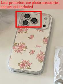 Casing Ponsel Motif Bunga Daisy Musim Semi yang Lucu dan Berpayet, Kompatibel dengan iPhone 17ProMax 17Pro 17 Air 17 16 15 14 13 12 Pro Max 11, Casing Lembut Tahan Guncangan dengan Motif Bunga yang Manis - bunga - View 7