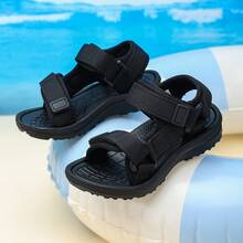 Adjustable Buckle Children's Sports Sandals, Open-Toe Sandals, Non-Slip Soles, Suitable For Outdoor Play, Beach Leisure And Other Occasions. - Black - View 17