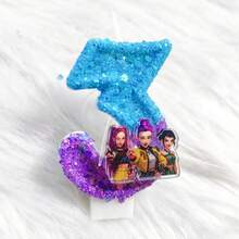 New 1-8 Number Birthday Candles, Original Dual-Color Gradient Anime Style Birthday Cake Number Party Decoration Candles - K - View 15