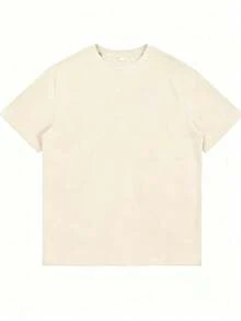 Top Casual de Manga Corta para Verano 2026, Estampado con Diseño Y2K manga corta y cuello redondo, moda urbana local de primavera/verano. - Albaricoque - Ver 4